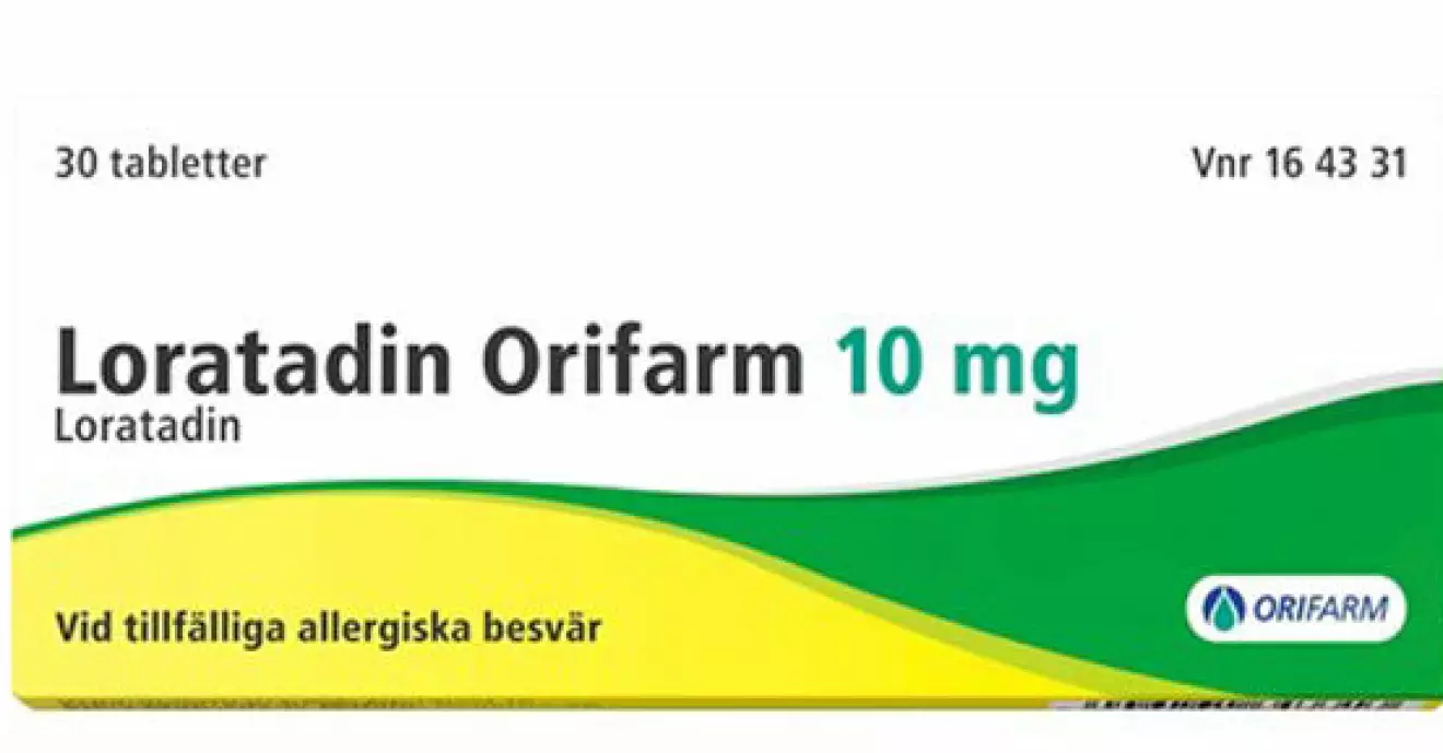 Antihistamin från Loratadin.