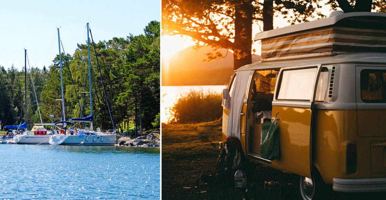 Sommar på båt eller i en campervan?