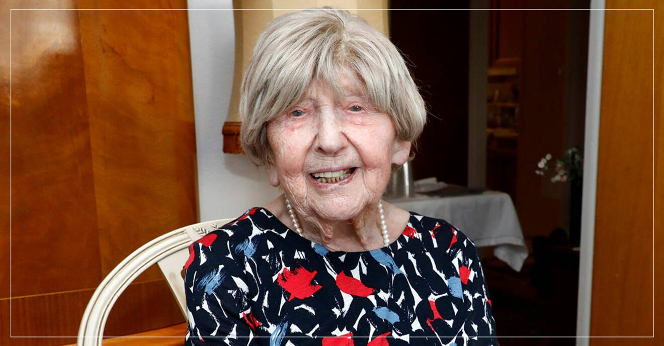 109-åriga Dagny Carlssons glädjebesked efter tiden på sjukhus