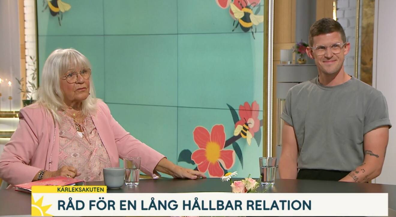Christina Schollin och Kalle Norwald i TV4:s Nyhetsmorgon
