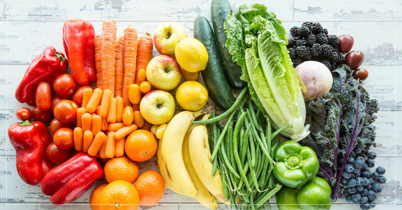 Frukt, grönsaker och bär.