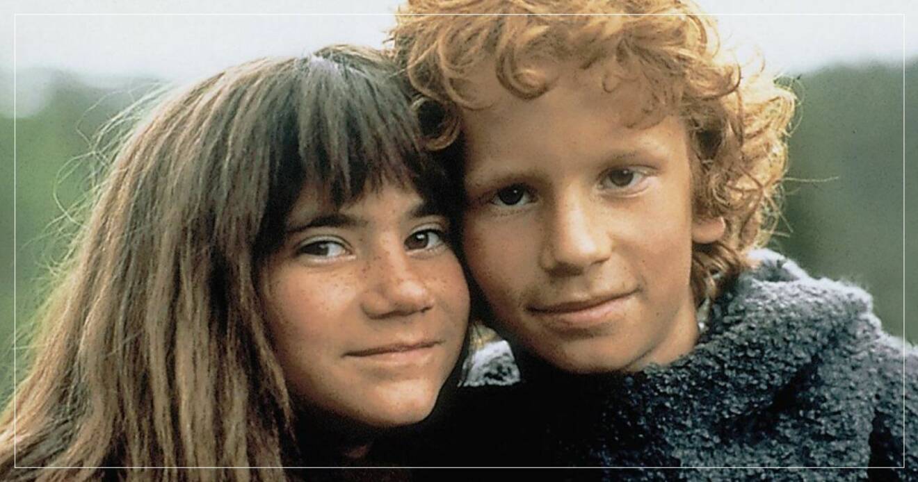 Ronja och Birk i Filmen Ronja Rövardotter från 1984.