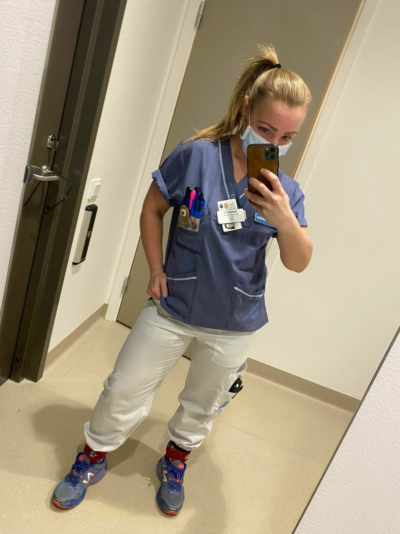 Nathalie jobbar som sjuksköterska