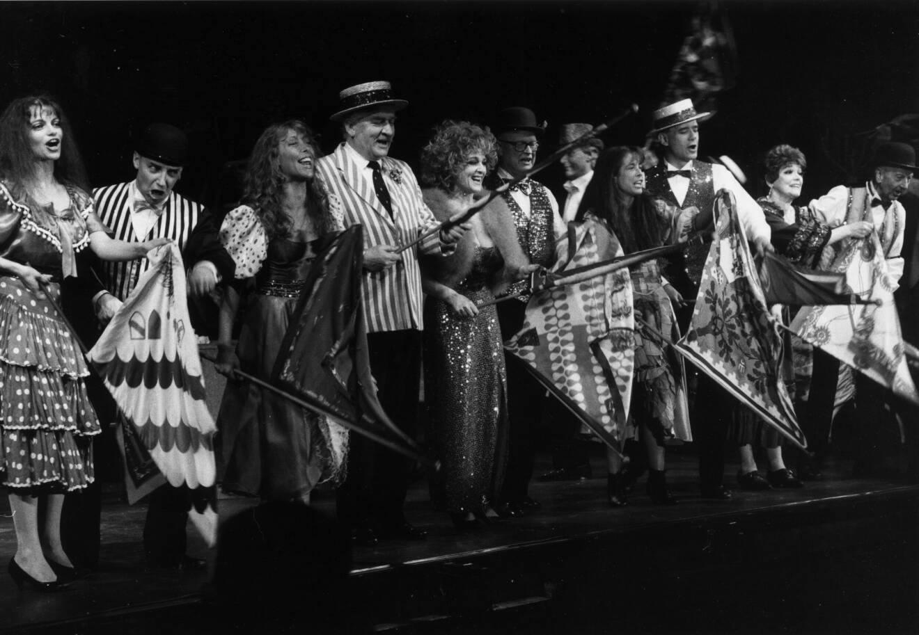 År 1990 stod hon på scenen med showen Tingeltangel på Tyrol på Gröna lund. Här delade Maj-Britt Thörn scen med bland annat Hasse Alfredson, Siw Malmkvist, Povel Ramel och Lotta Ramel.