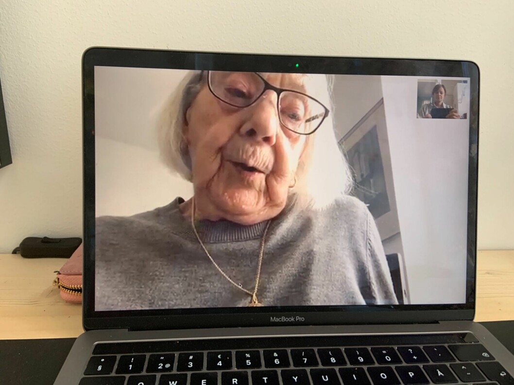 93-åriga Ketty Dahlin berättar för Feminas Malin Roos om livet före och efter coronapandemin.