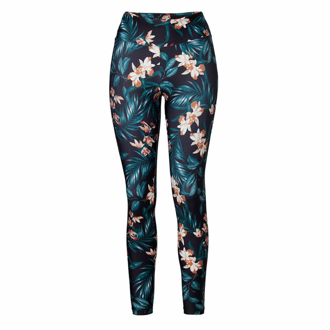 Indiska yogabyxa med blommönster