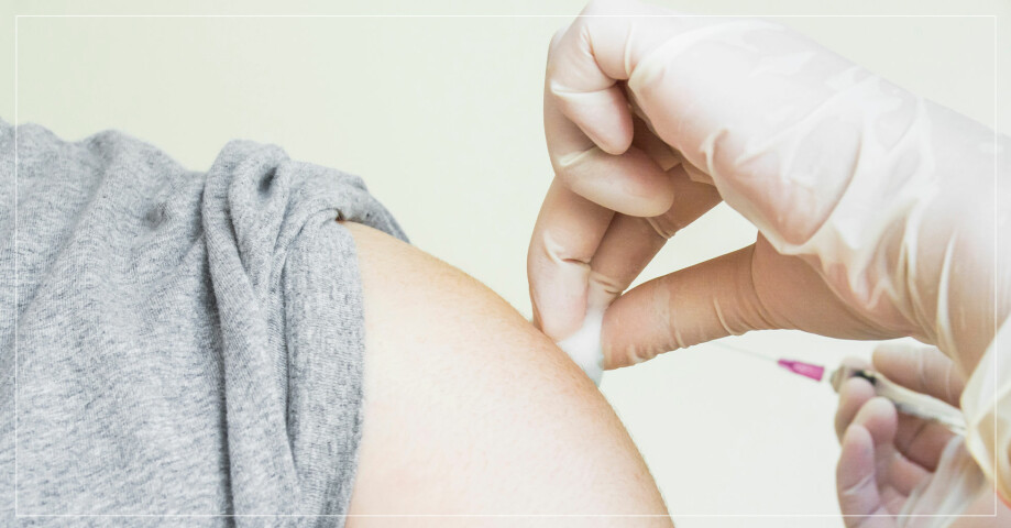 Influensavaccin injiceras i överarmen
