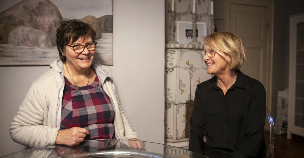 Inger, till vänster, bodde tillsammans med Otto när Ann, till höger, blev kär i honom och senare gifte sig med honom.