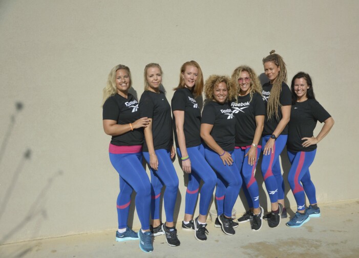 MåBra-gänget och instruktörerna: Jennie Sandberg, Elin Karlsson, Sofia Laas, Laila Adèle, Leila Söderholm, Linda Wikström och Sandra Hiort. Instruktörerna på MåBra-resan