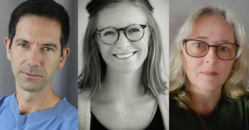Jakob, Emma och Anne.