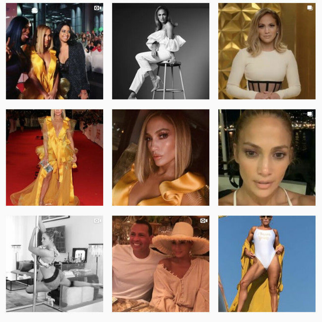 bilder från jlo:s instagram