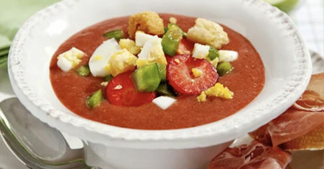 gazpacho med jordgubbar