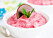 Dessert med yoghurt: Jordgubbsyoghurtglass.