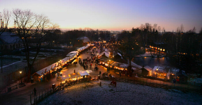 Foto: Richard von Hofsten Julmarknad på Skansen