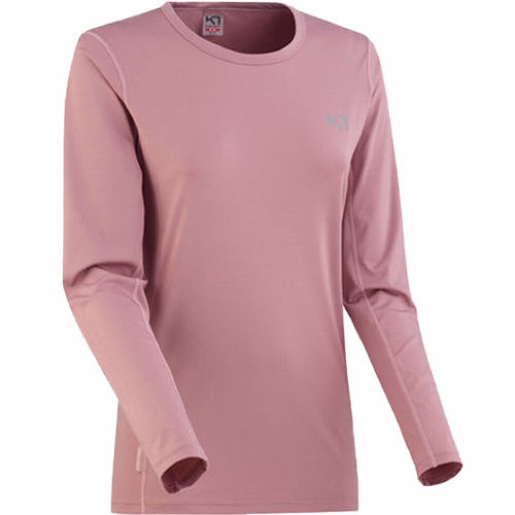 Rosa träningströja med långa ärmar