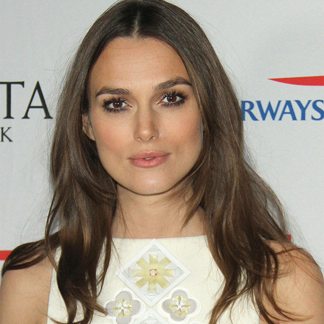 Keira Knightley i uppklippt frisyr.