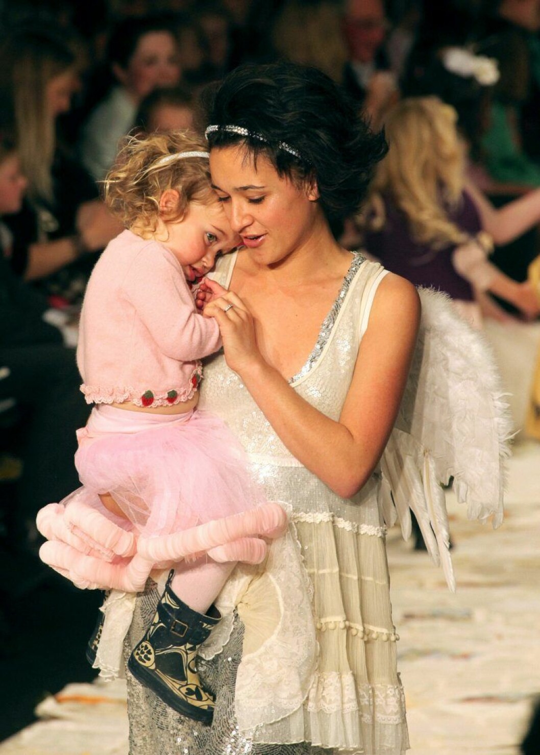 Keisha Castle-Hughes och Felicity-Amore Castle-Hughes på bild tillsammans 2009. Keisha Castle-Hughes tillsammans med sin dotter