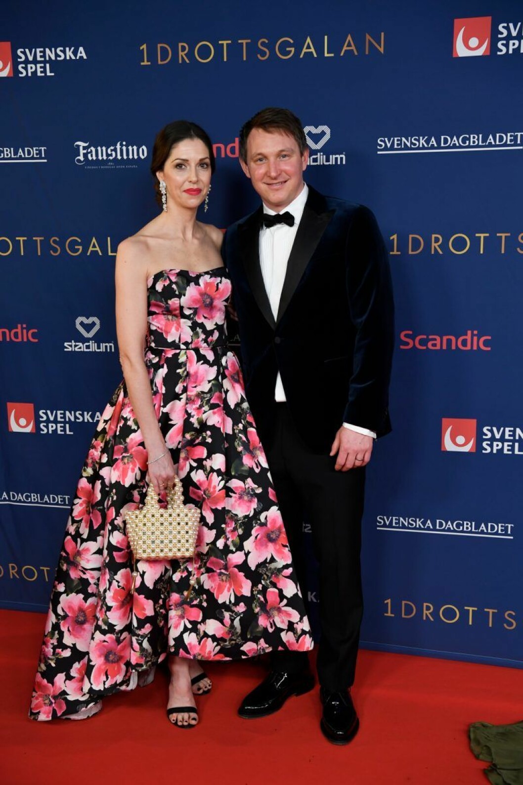 Kim och Erica Källström Kim och Erica Källström på röda mattan på Idrottsgalan 2020