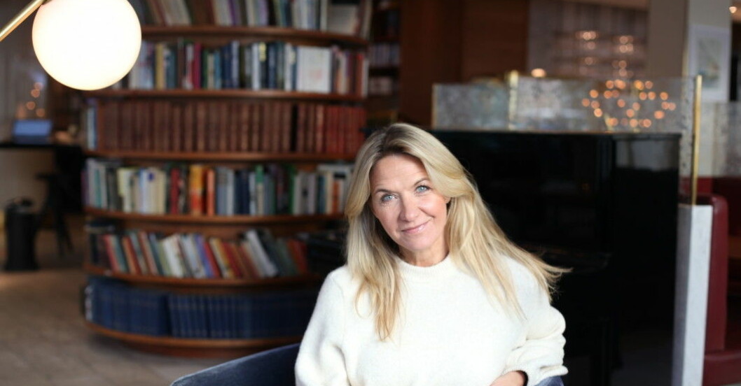 Kristin tror inte att hon kommer att leva ensam i framtiden, men behöver ingen man för att trivas med livet. Krisitn glad