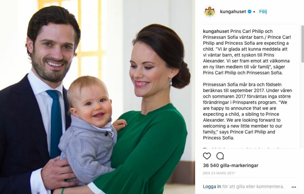 Foto: Instagram / @kungahuset