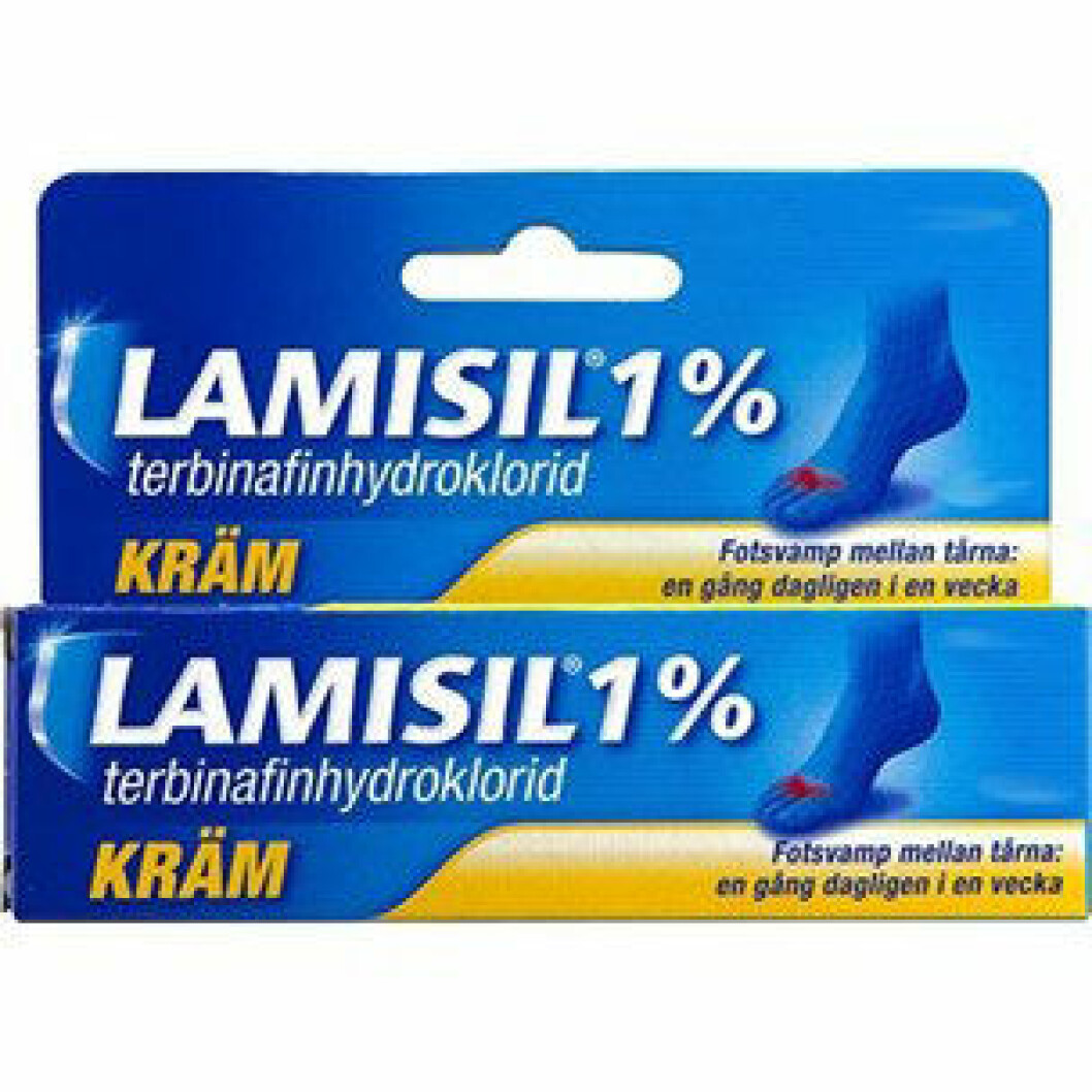 Lamisil mot fotsvamp.