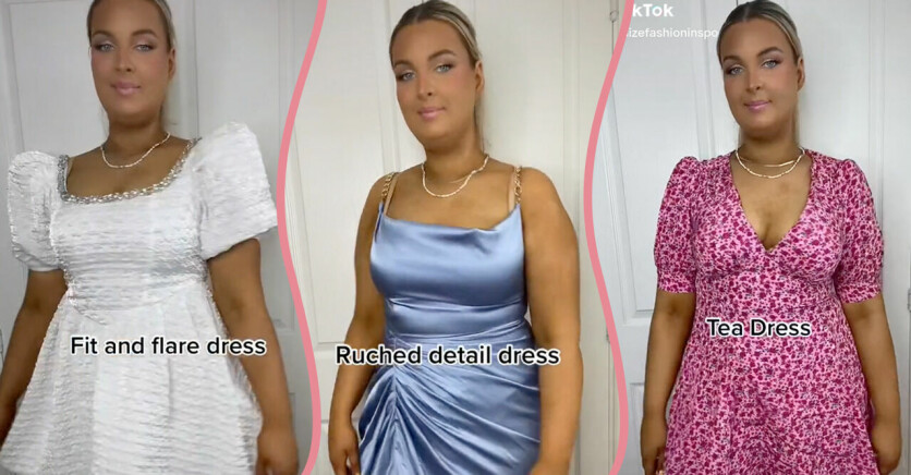 Modeexperten Jess visar upp klänningar