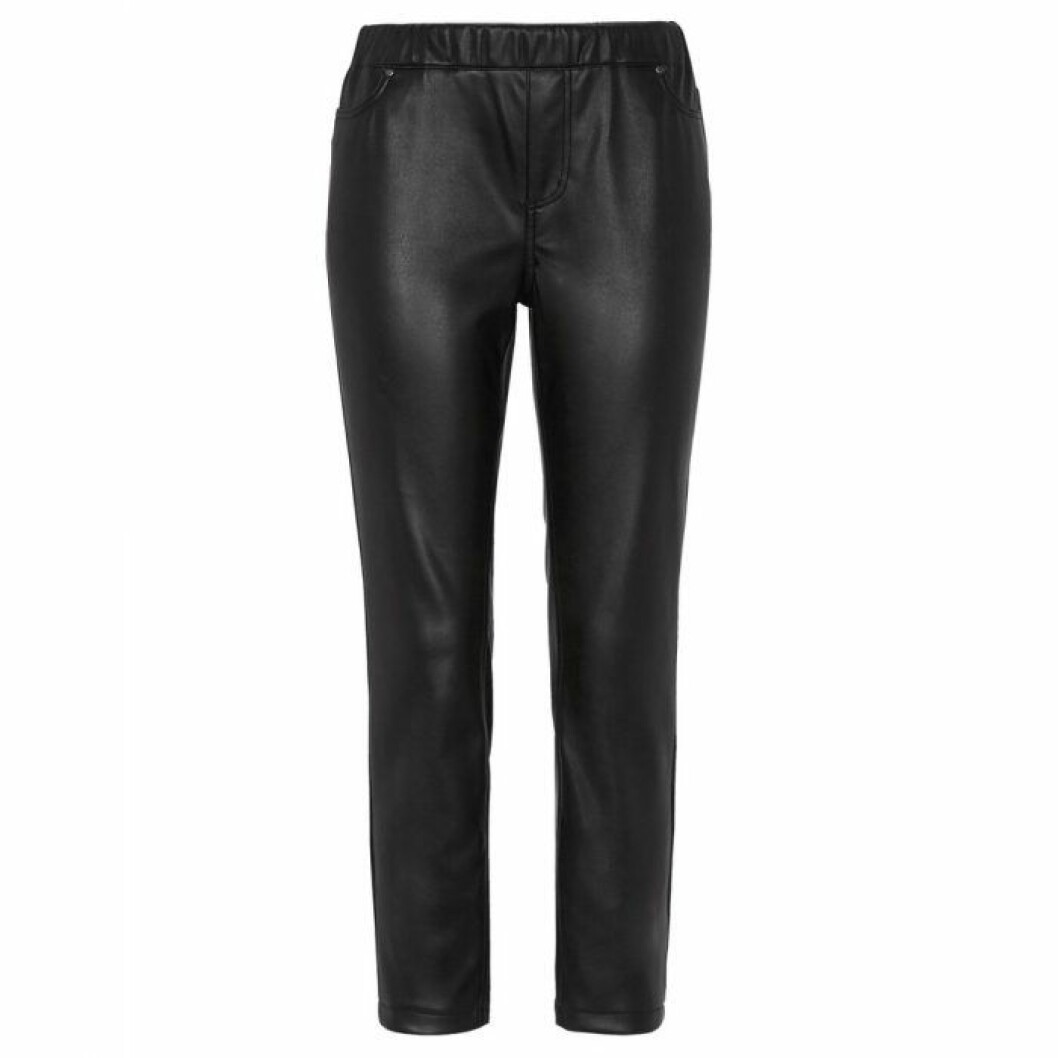 Leggings läderimitation i större storlekar