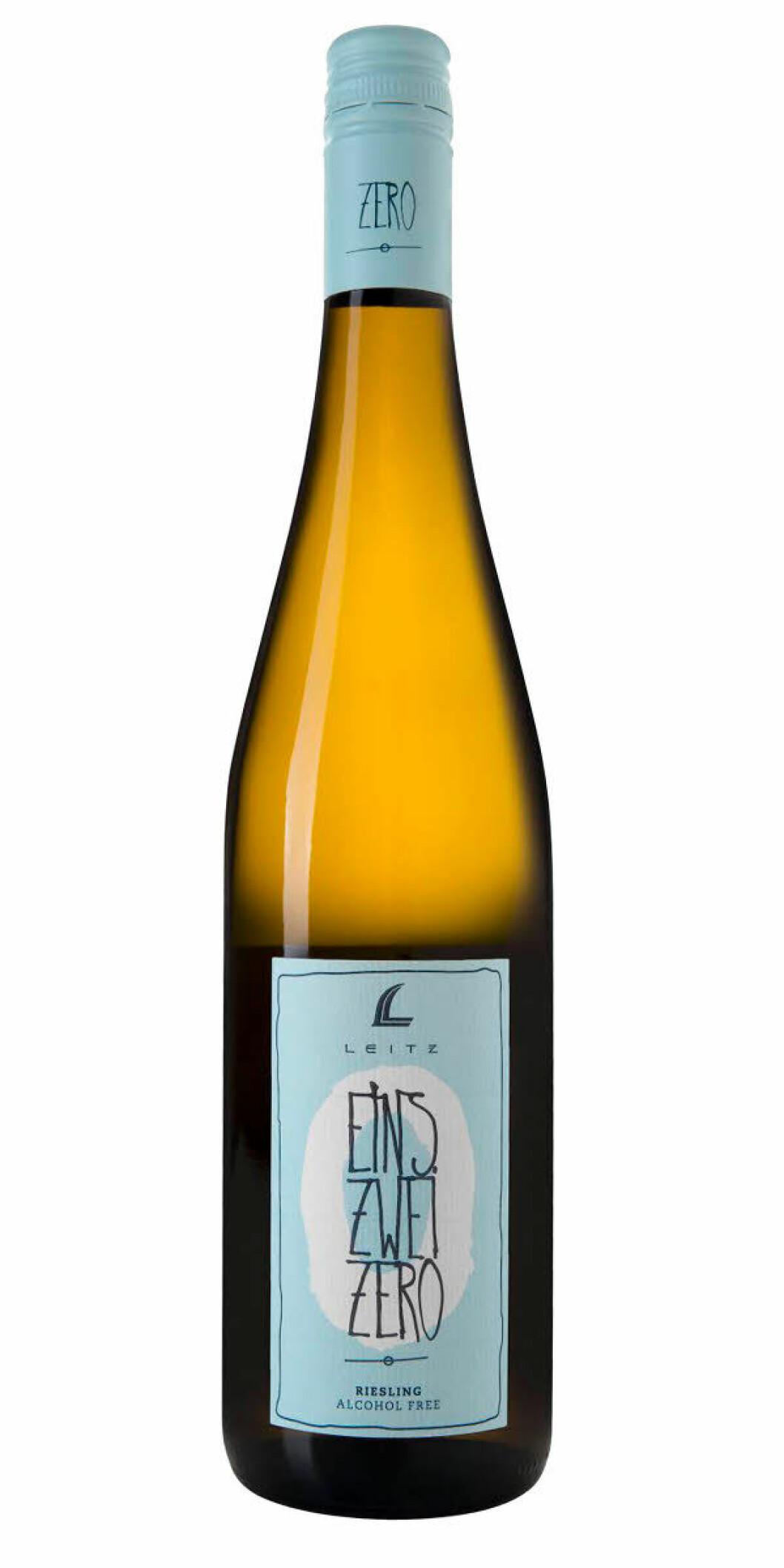 Leitz Riesling Eins Zwei Zero, en flaksa kostar 69 kronor. Leitz vitt vin, alkoholfritt