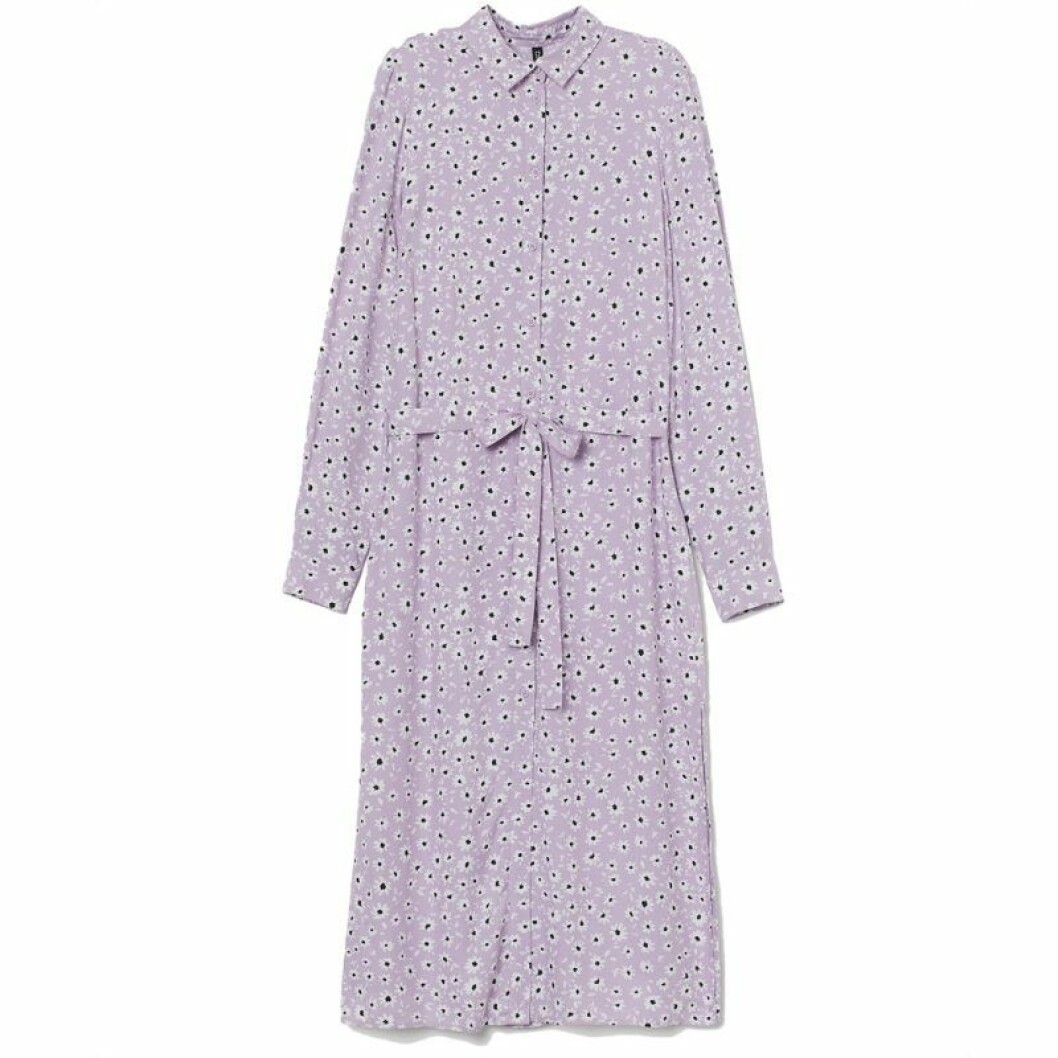 Lila skjortklänning från H&M