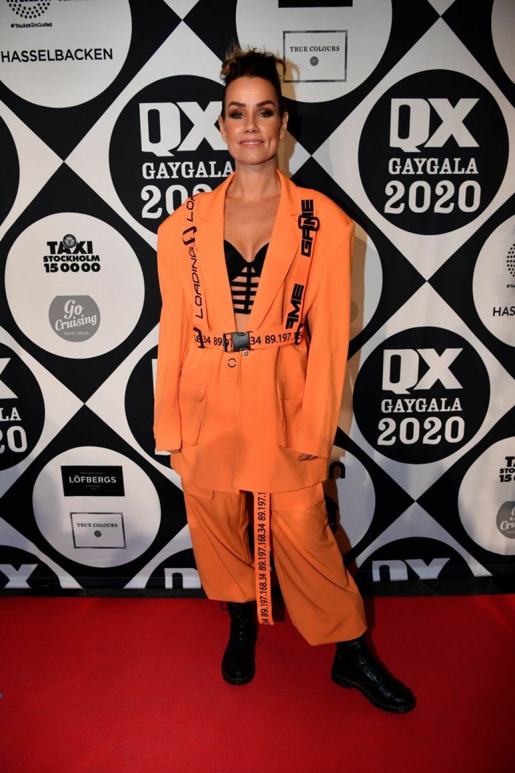 Melloaktuella Linda Bengtzing. Linda Bengtzing på röda mattan på QX-galan 2020