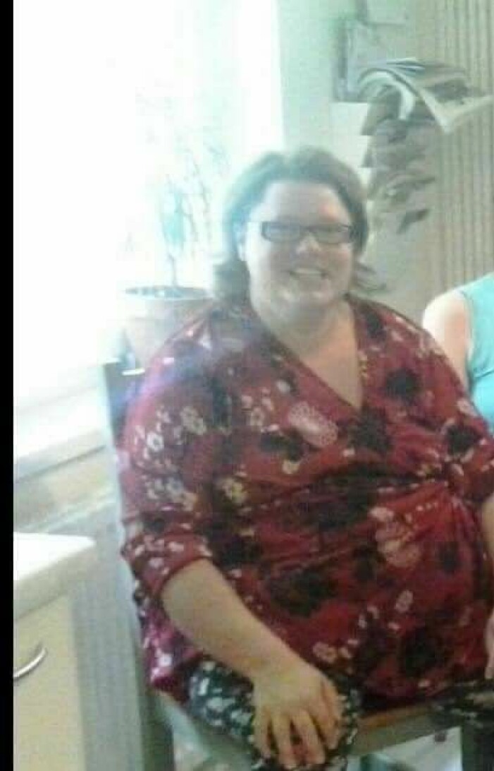 Linda innan sin viktnedgång. Foto: Privat. Linda Vackenklint gammal bild