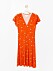 Orange klänning från Lindex stora storlekar