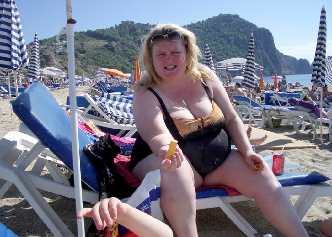 Lindha Wikström hade tröstätit och jojobantat sedan tonåren. Här vägde hon 140 kilo. Linda Wikström gick ner i vikt med LCHF.