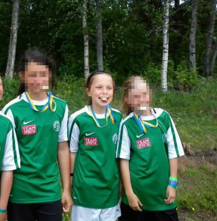Linnéa började i fotbollsklass som 13-åring.
