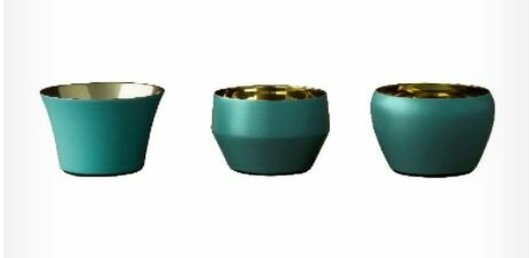 Kin ljuslykta, 3-pack, Azur