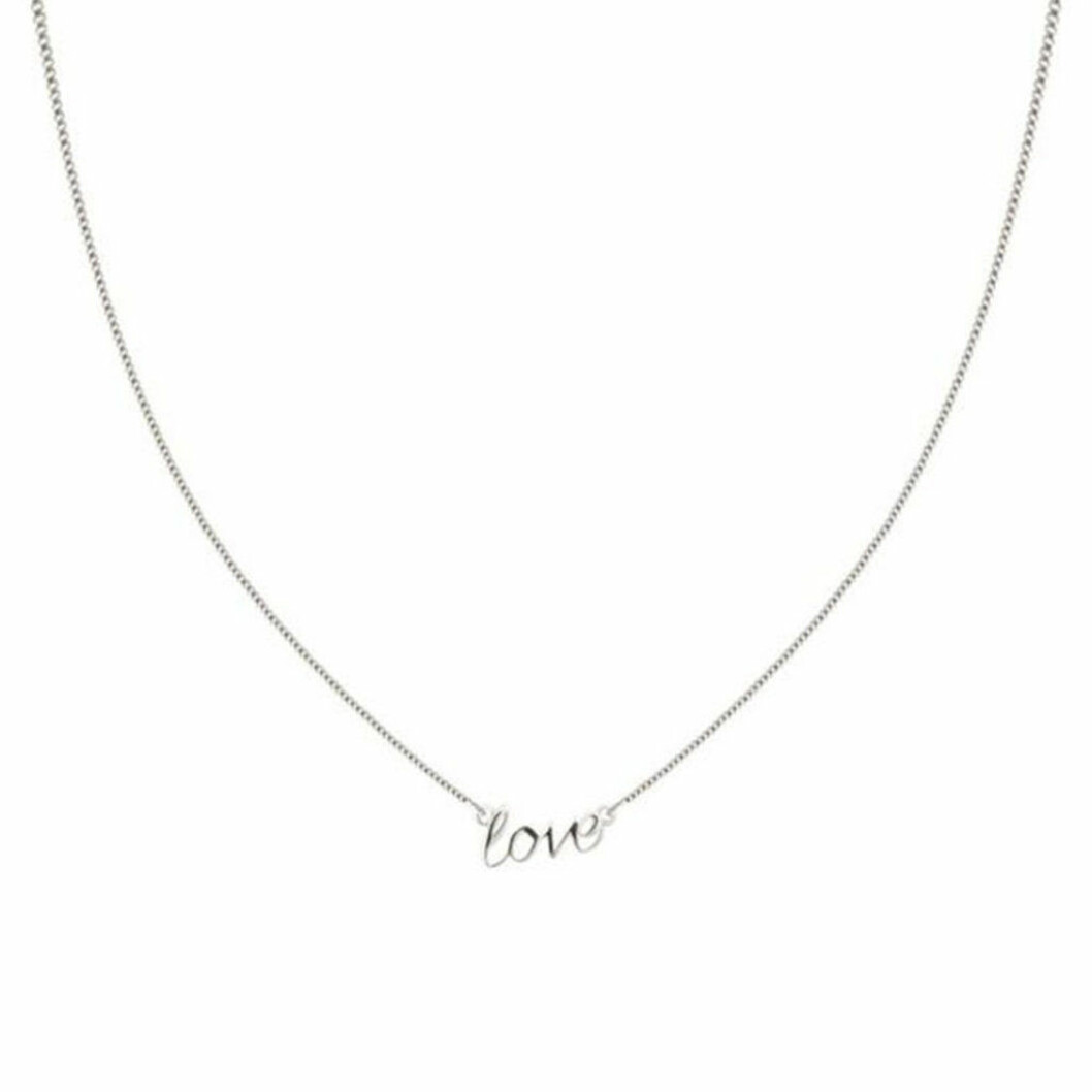Halsband med kärlekstext
