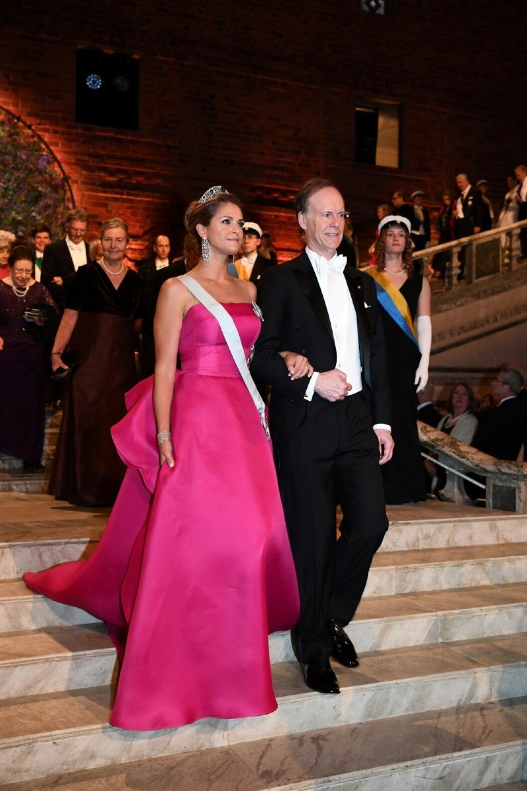 Prinsessan Madeleine. Prinsessan Madeleine på Nobelfesten 2019
