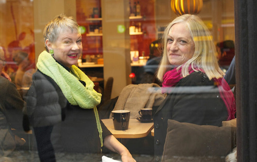 Maggan Hägglund och Doris Dahlin. Foto: Libris/pressbild