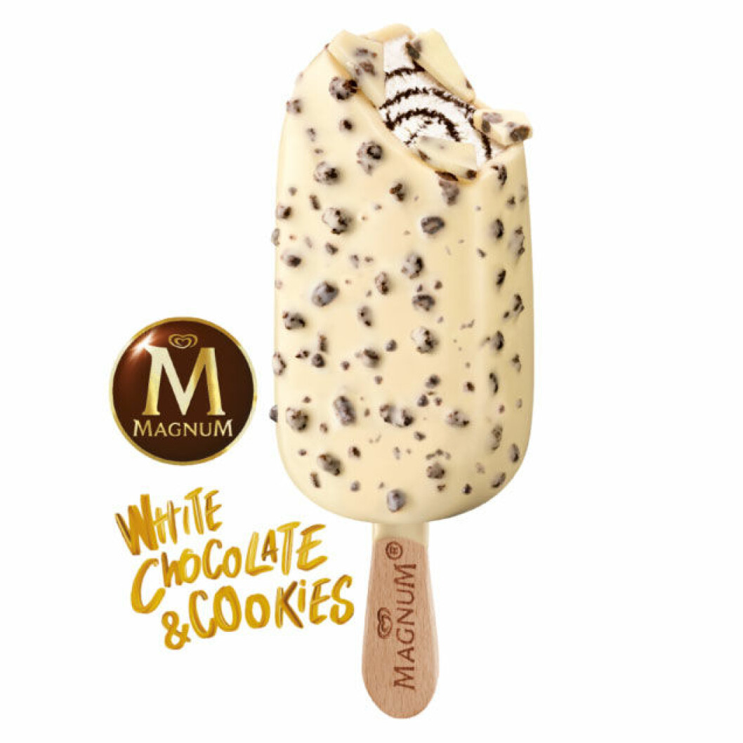 Magnum White chocolate and cookies – en nyhet för I år.
