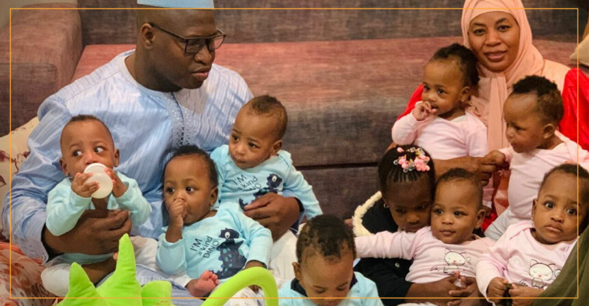 Halima Cissé och alla 9 barn