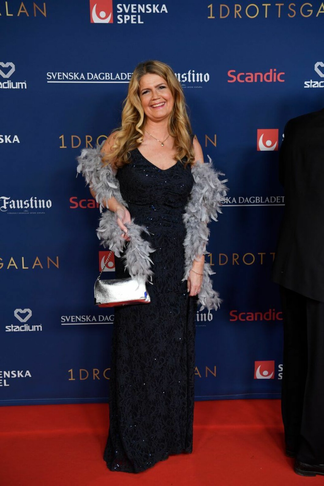 Marie Lehmann. Marie Lehmann på röda mattan på Idrottsgalan 2020