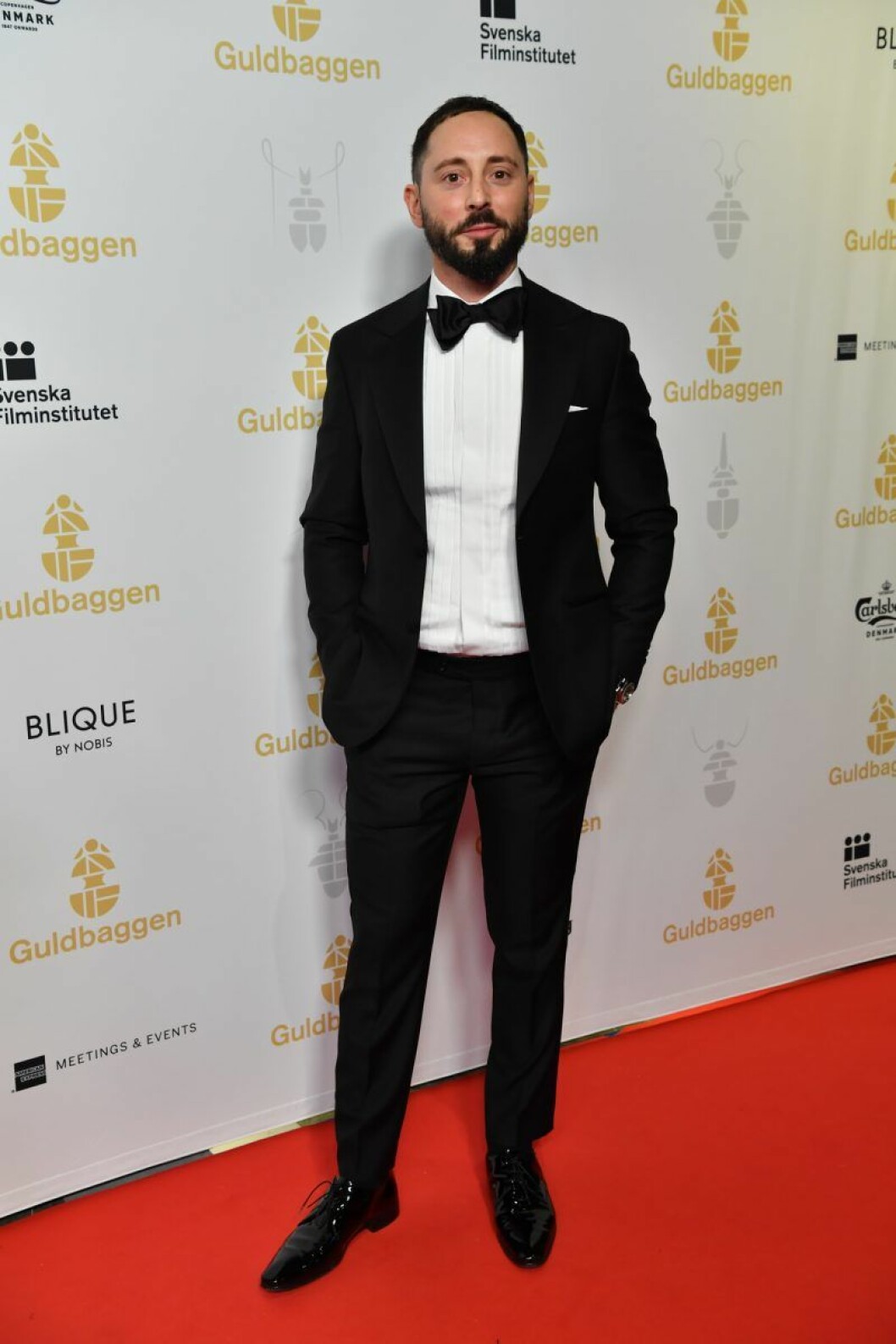 Matias Varela. Matias Varela på röda mattan på Guldbaggegalan 2020