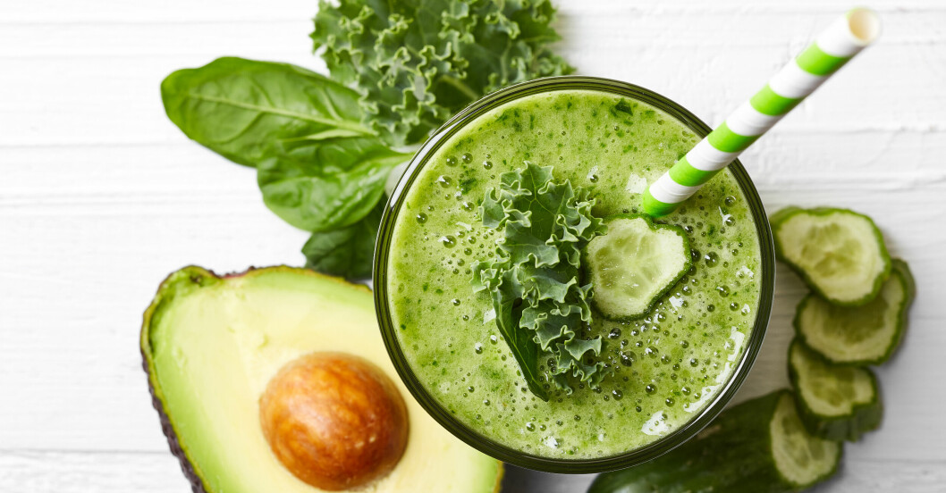 grön smoothie är bra att äta när man har ont i halsen