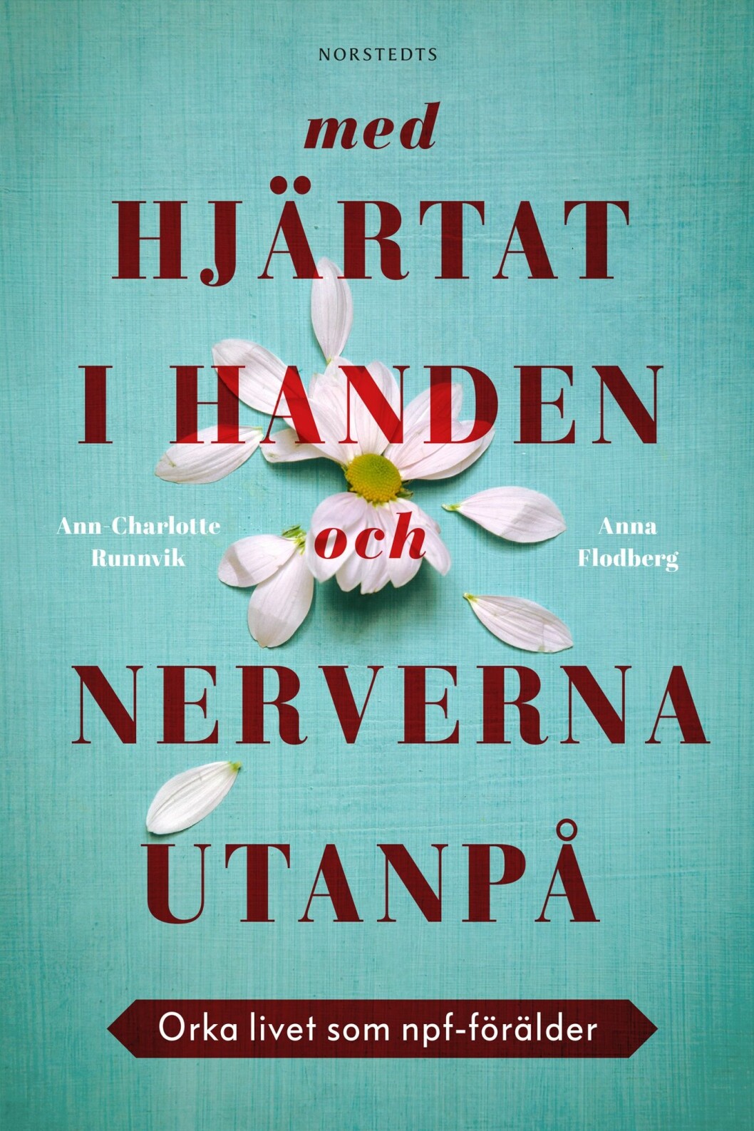 Bokomslag med hjärtat i handen och nerverna utanpå
