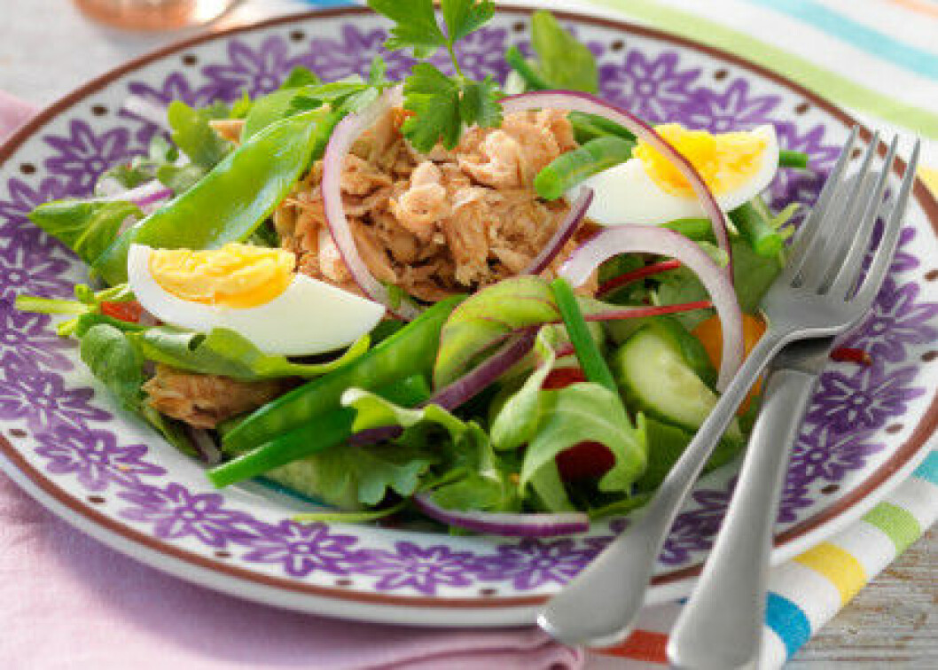 Tonfisksallad med ägg