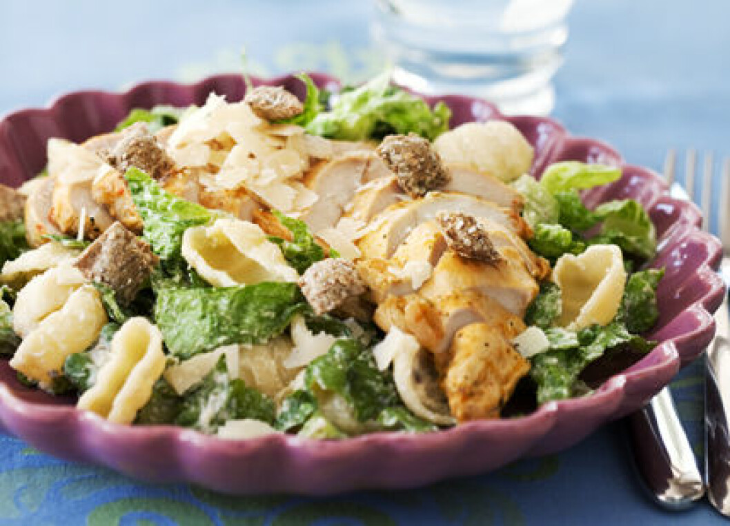 Caesarsallad med pasta