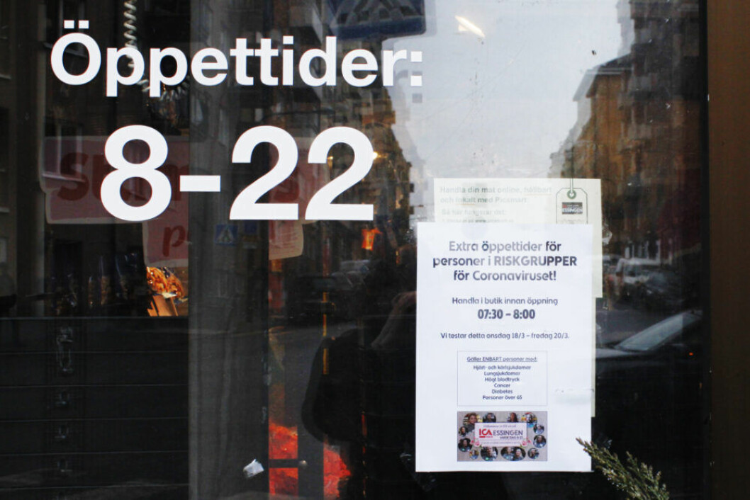Ica-butiken håller extra öppet för riskgrupper för corona Ica-butiken håller extra öppet för riskgrupper för corona