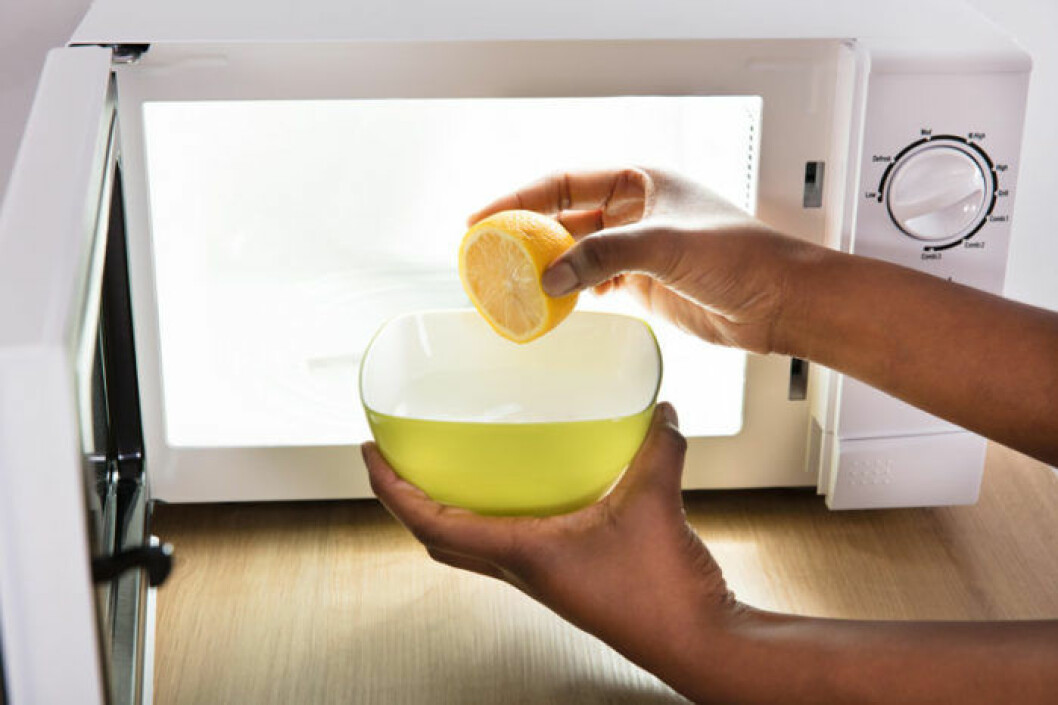 Citron tillsammans med vatten rengör mikron på några minuter. Bild: IBL