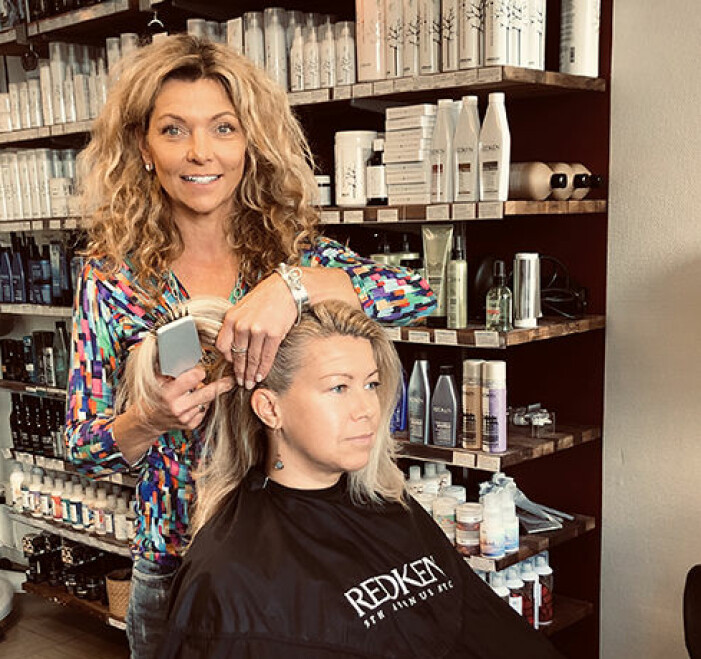 Mirre Dehlin är frisör på Mirres salonger i Stockholm Foto Mirre Dehlin, frisör på Mirres salonger