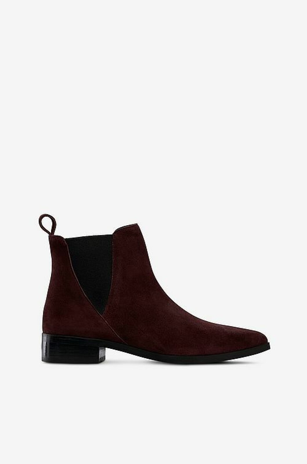 Mörkröd boots från Ellos